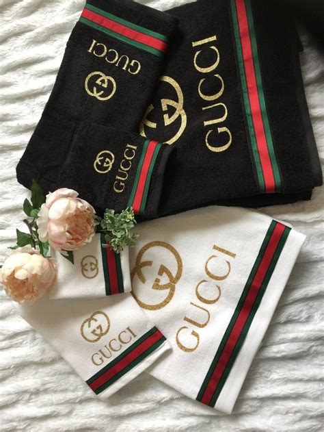 gucci bathroom sets with towels|gucci decor temporary.